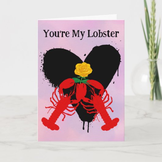 Jij bent mijn kreeft | Grappige liefde Kaart man,  (Voorkant)