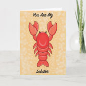 Jij bent mijn kreeft, Valentijnse Jubileum Kaart (Voorkant)