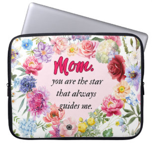 Jij bent mijn leidende ster! – Hartelijke Moederda Laptop Sleeve