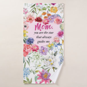Jij bent mijn leidende ster! – Hartelijke Moederdo Badhanddoek