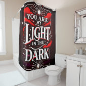 Jij bent mijn licht in het donker douchegordijn (In situ)
