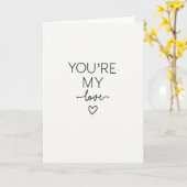 Jij Bent Mijn Liefde Eenvoudige Statement Kaart (Gele Bloem)