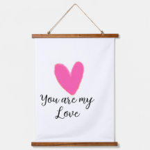 jij bent mijn liefde roze rode hart waterverf kidr