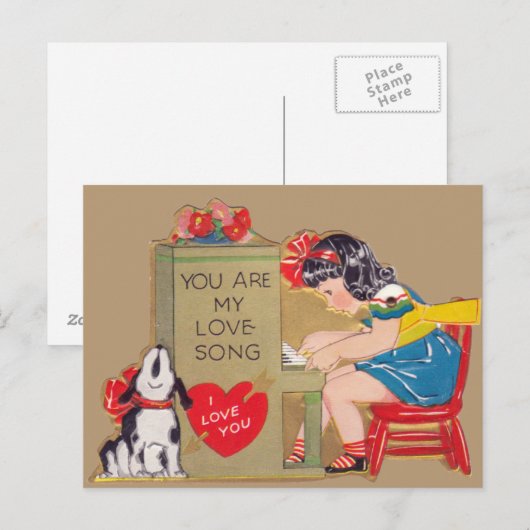 Jij bent mijn liefdeslied briefkaart (Voorkant / Achterkant)