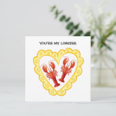 Jij bent mijn Lobster Feestdagenkaart (Staand voorkant)