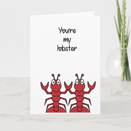 Jij bent mijn Lobster Kaart (Voorkant)