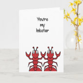 Jij bent mijn Lobster Kaart (Gele Bloem)