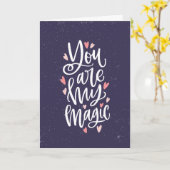 Jij bent mijn magische Valentijnsdag Kaart (Gele Bloem)
