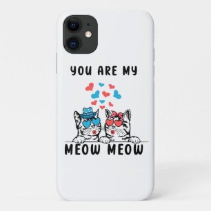 Jij Bent Mijn Meow Meow Koppel Kat Valentijnsdag Case-Mate iPhone Case