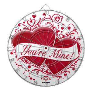 Jij bent mijn mijne! Rode harten Dartbord