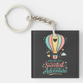 Jij Bent Mijn Mooiste Avontuur | Zoete Pastel Heet Sleutelhanger