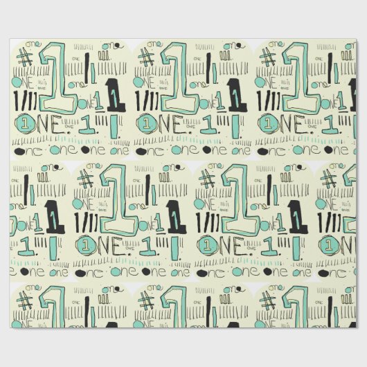 Jij bent mijn nummer 1, en ik verpak het. cadeaupapier (Vlak)