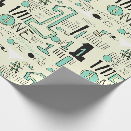 Jij bent mijn nummer 1, en ik verpak het. cadeaupapier (Hoek)