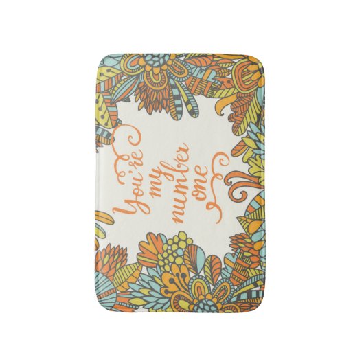 Jij bent mijn nummer één badmat (Voorkant Verticaal)