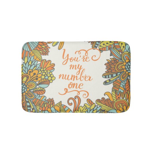 Jij bent mijn nummer één badmat (Voorkant)