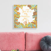 Jij bent mijn nummer één canvas afdruk (Insitu (Woonkamer))