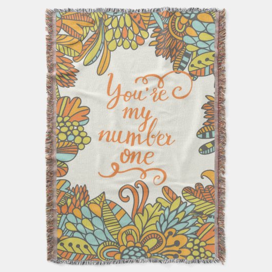 Jij bent mijn nummer één deken (Voorkant Verticaal)