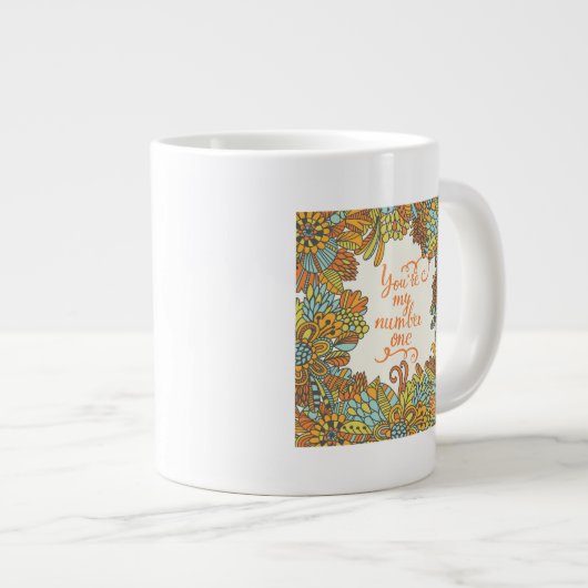 Jij bent mijn nummer één grote koffiekop (Voorkant rechts)