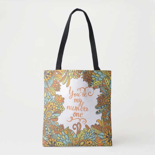 Jij bent mijn nummer één tote bag (Voorkant)