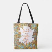 Jij bent mijn nummer één tote bag (Achterkant)