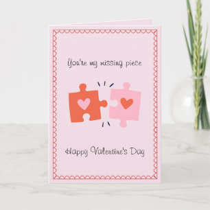 Jij Bent Mijn Ontbrekende Stuk Funny Valentijnsdag Feestdagen Kaart