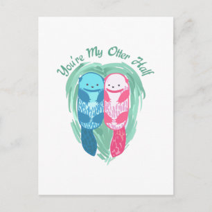 JIJ BENT MIJN OTTER HELFT BRIEFKAART