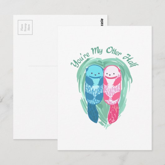 JIJ BENT MIJN OTTERHELFT BRIEFKAART (Voorkant / Achterkant)