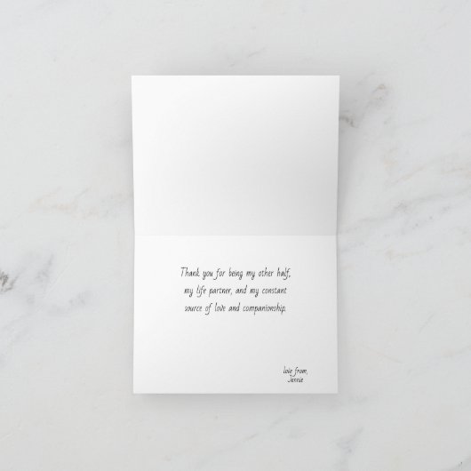 Jij Bent Mijn Otterhelft Otter Zoenende Valentijn Kaart (Binnen)