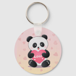 Jij bent mijn panda-mic liefde sleutelhanger