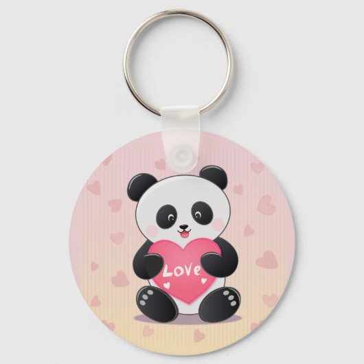 Jij bent mijn panda-mic liefde sleutelhanger (Voorkant)