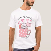 Jij bent mijn perfecte koffie kat t-shirt (Voorkant)