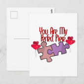 Jij Bent Mijn Perfecte Puzzelstuk Briefkaart (Voorkant / Achterkant)