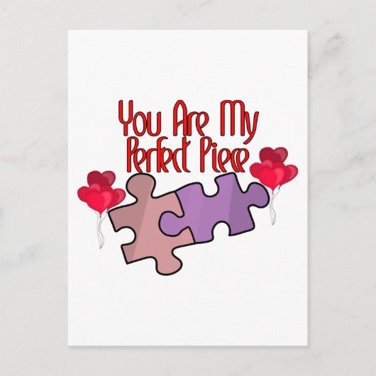 Jij Bent Mijn Perfecte Puzzelstuk Briefkaart (Voorkant)