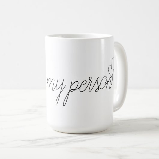 'Jij bent mijn persoon' Mok (Voorkant rechts)