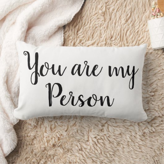 Jij Bent Mijn Persoon Quote Decor Kussen (Deken)