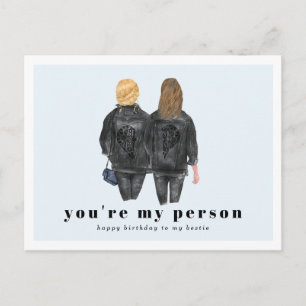 Jij bent mijn persoon   Verjaardag beste vriend(in Briefkaart