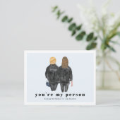 Jij bent mijn persoon | Verjaardag beste vriend(in Briefkaart (Staand voorkant)