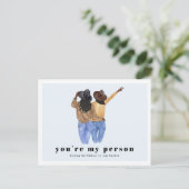 Jij bent mijn persoon | Verjaardag beste vriend(in Briefkaart (Staand voorkant)