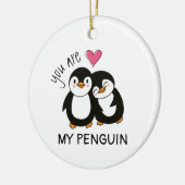 Jij Bent Mijn Pinguïn Keramisch Ornament (Links)
