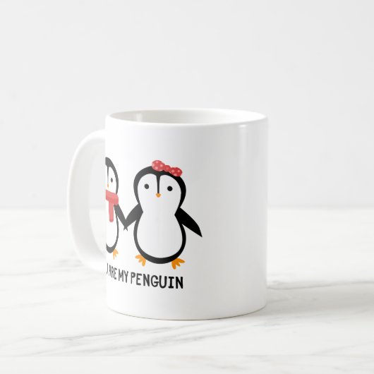 Jij bent mijn pinguïn Mok - Schattig romantisch ca (Voorkant links)