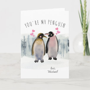 Jij bent mijn pinguïn   Romance Feestdagen Kaart
