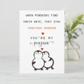 Jij bent mijn pinguïn Valentijnskaart Feestdagenkaart