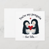 Jij bent mijn pinguïn voor het leven stel (Voorkant / Achterkant)