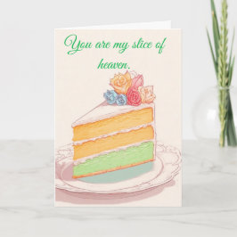 Jij bent mijn plakje hemel vakantiekaart feestdagen kaart