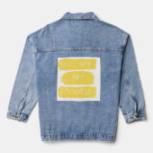 Jij bent mijn prinses tekstkunst denim jacket (Achterkant)