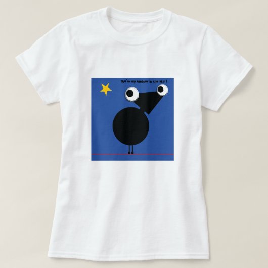 Jij bent mijn regenboog in de lucht... T-Shirt (Design voorkant)