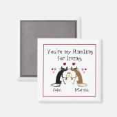 Jij bent mijn Riesling voor het leven Magneet (Voorkant / Achterkant)