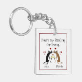 Jij bent mijn Riesling voor het leven Sleutelhanger (Voorkant Links)