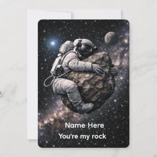 Jij bent mijn Rock Plezierige Astronaut Ruimte Lie Kaart
