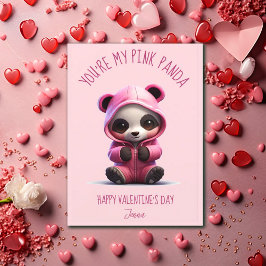 Jij bent mijn roze panda - Valentijnsdag Feestdagen Kaart